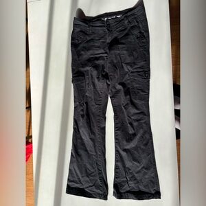 Cargo low rise flare pants